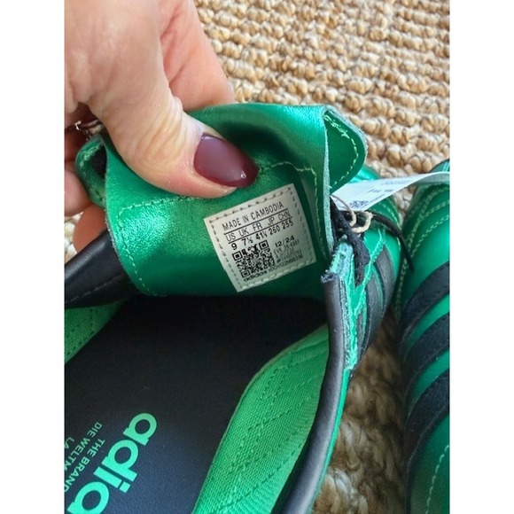 Adidas Samba Classic Soccer Cleats Green Metallic FG US 9 Women - Picture 4 of 6